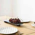 Par brickor i svart eller guldlackerat stål Modern design - Savona Viadurini