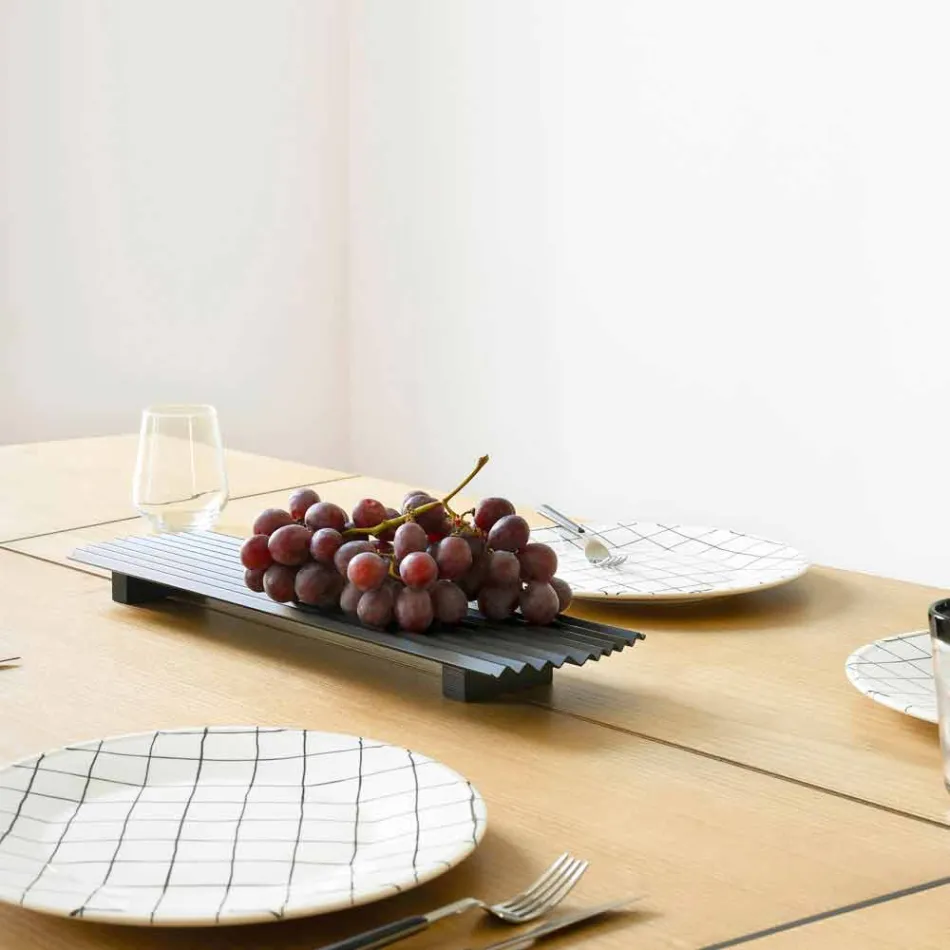 Par brickor i svart eller guldlackerat stål Modern design - Savona Viadurini