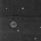 Svart linne påslakan med kristaller för lyx dubbelsäng - Damante Viadurini