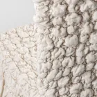 Elegant stolsöverdrag med ryggstöd för vardagsrum i broderat linne - Panteo Viadurini