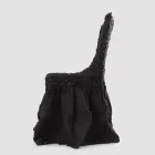 Elegant stolsöverdrag med ryggstöd för vardagsrum i broderat linne - Panteo Viadurini