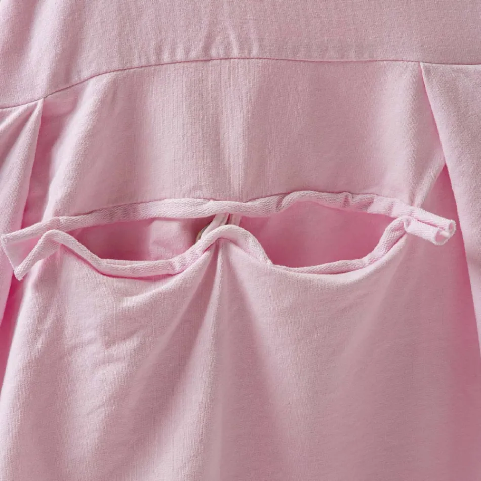 Elegant stolsöverdrag för vardagsrum i färgad bomull med ryggstöd - Filippa Viadurini