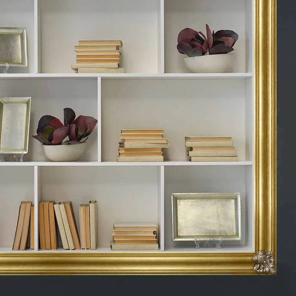 Väggmonterad plasma ram i ayus trä, gran gjord i Italien Giulio Viadurini