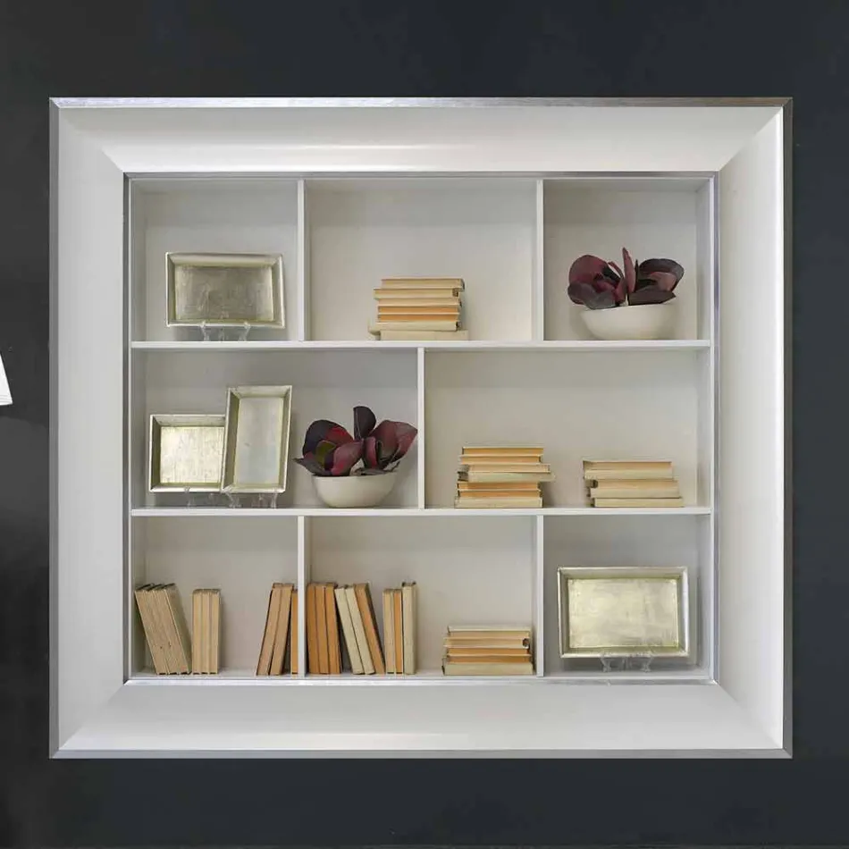 Handhållen träplasthållareram tillverkad i Italien Tommaso Viadurini