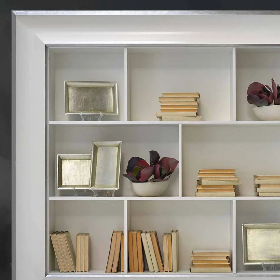 Handhållen träplasthållareram tillverkad i Italien Tommaso Viadurini