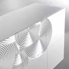 Skänk med 10 ante Slate, modern design, vit, svart eller guld Viadurini