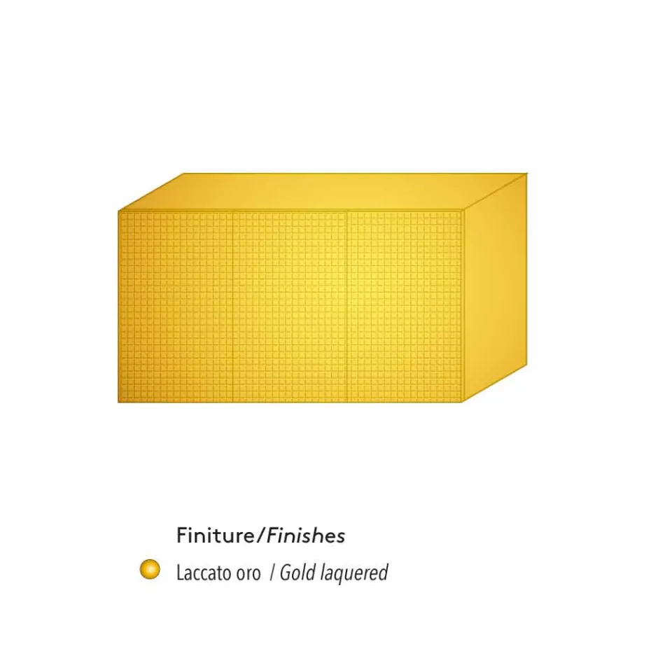 Skänk med två svarta dörrar med 2 dörrar och utdragbar låda Flora Viadurini