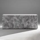 Skänk med 3 dörrar och 3 innerhyllor i trä och MDF - Pesci Viadurini