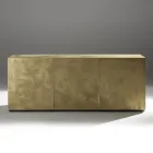 Skänk med 3 dörrar och 3 innerhyllor i trä och MDF - Pesci Viadurini