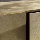 Skänk med 3 dörrar och 3 innerhyllor i trä och MDF - Pesci Viadurini