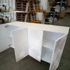 Modern design 8-dörrars skänk Ardesia, vit, svart eller guld Viadurini