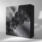 Modern design 8-dörrars skänk Ardesia, vit, svart eller guld Viadurini