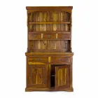 Hög klassisk skänk med massiv akaciaträkonstruktion - Umami Viadurini