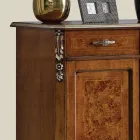 Klassisk skänk 2 dörrar och 2 lådor i trä Made in Italy - Cheverny Viadurini