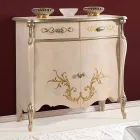 Classic Living Room Träskänk med inlägg Made in Italy - Ottaviano Viadurini