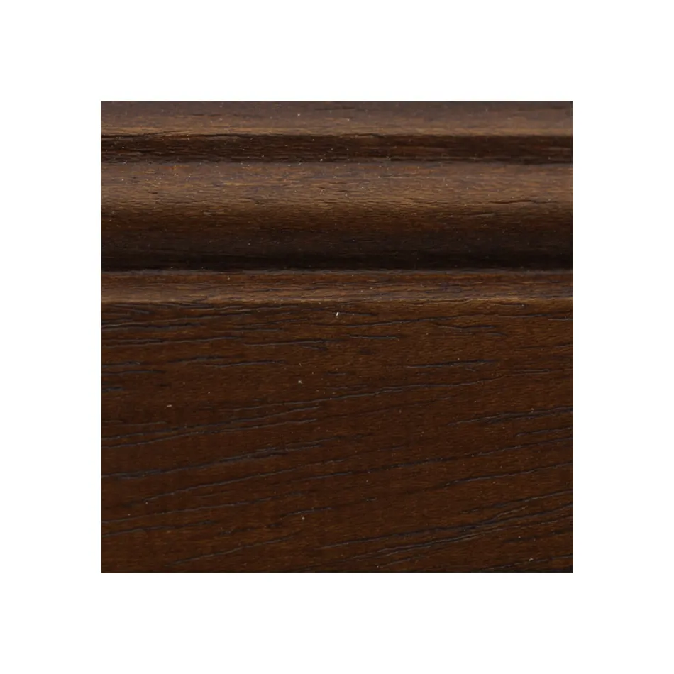 Klassisk skänk i Tanganyika-trä med 6 lådor och 2 dörrar Tillverkad i Italien - Bragi Viadurini