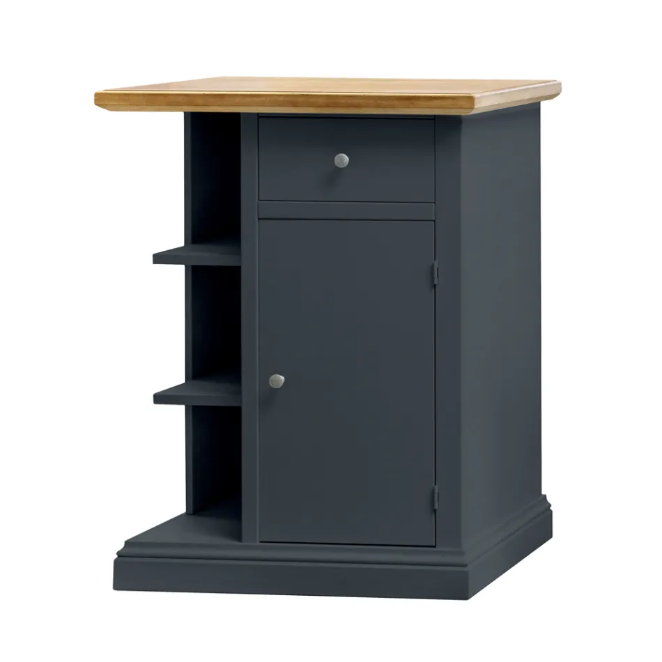 Skänk med 1 dörr, 1 låda och 3 öppna fack Tillverkad i Italien - Hoder Viadurini