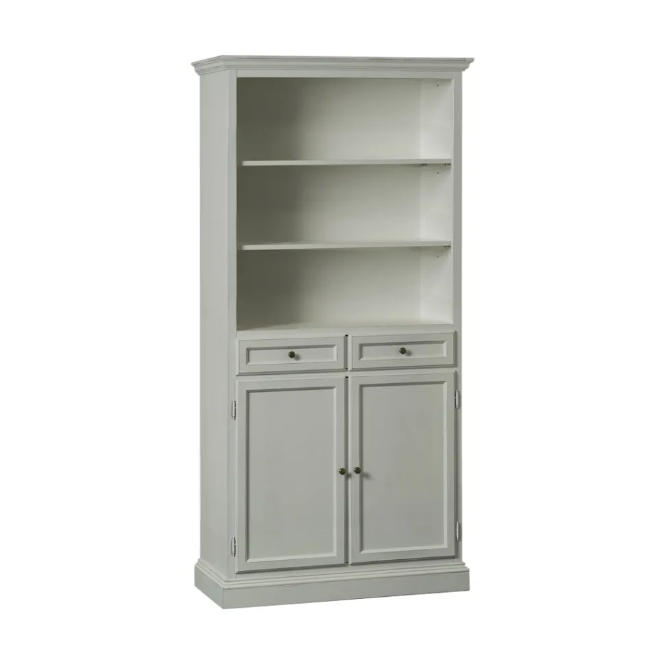 Skänk med 2 dörrar, 2 lådor och 2 öppna hyllor Tillverkad i Italien - Camene Viadurini