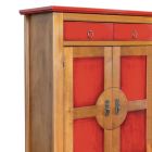 Skänk med 2 dörrar och 2 lådor i olika ytbehandlingar tillverkad i Italien - Hanuman Viadurini
