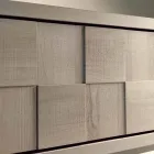 Skåp med 3 dörrar i modern design massiv valnöt Nensi Viadurini