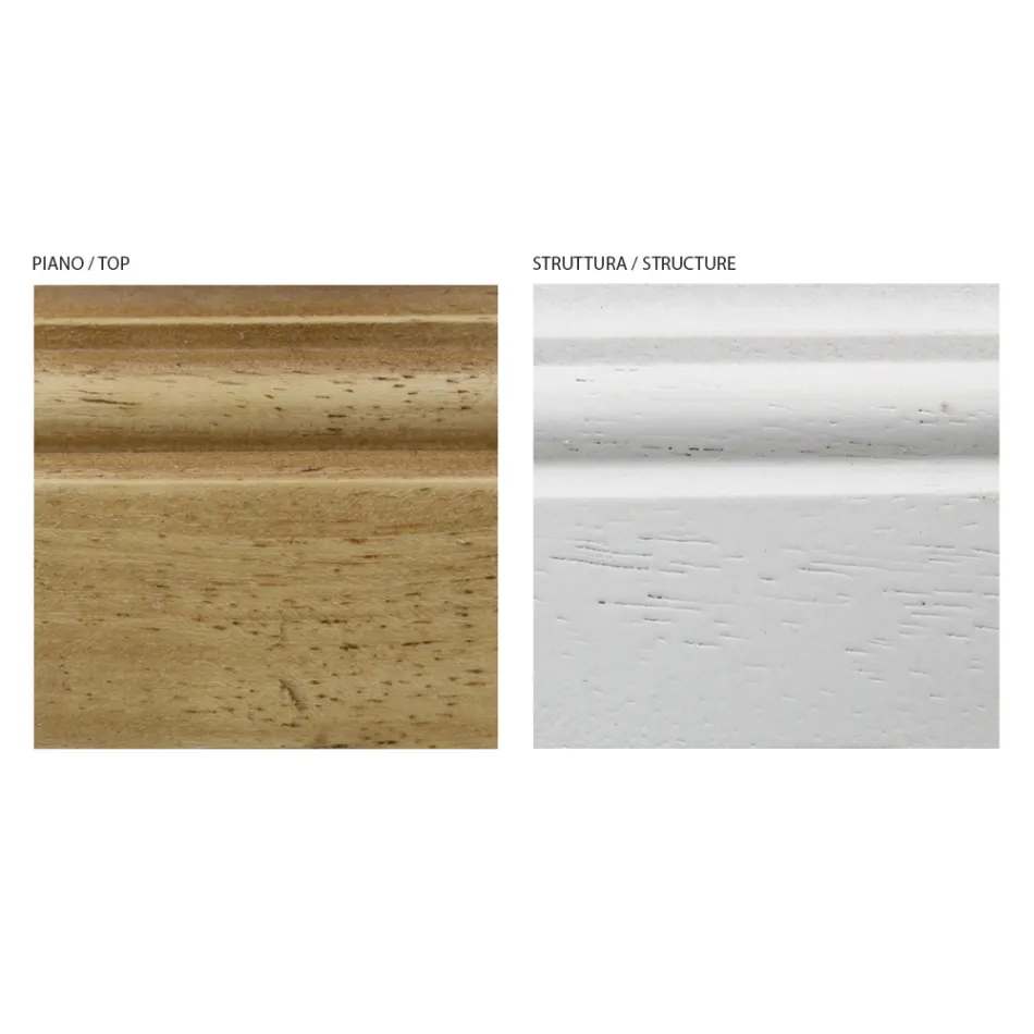 Skänk med struktur i fanerade träpartiklar Tillverkad i Italien - Odino Viadurini