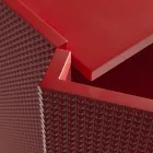 Vardagsrumsskänk med 2 dörrar i diamantfinish Tillverkad i Italien - Sagittario Viadurini