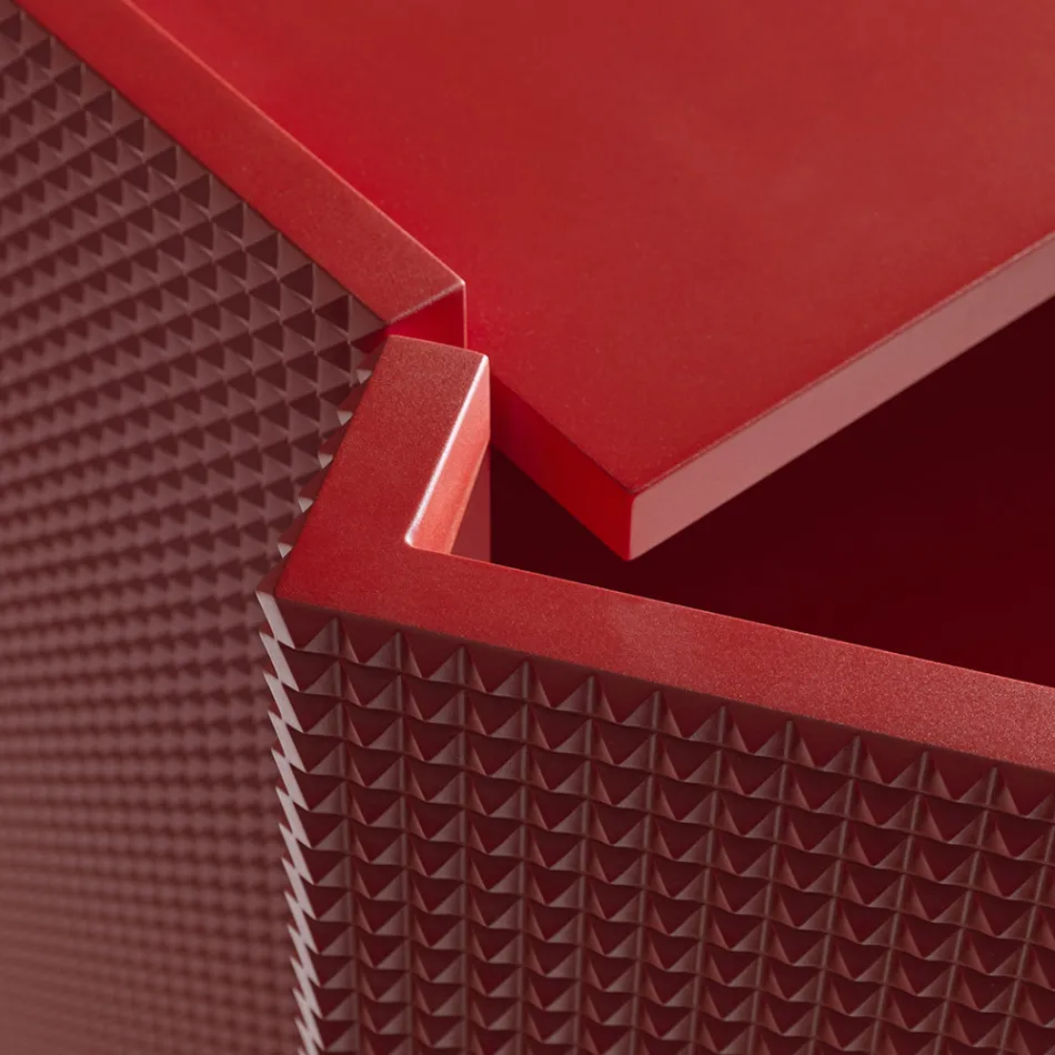 Vardagsrumsskänk med 2 dörrar i diamantfinish Tillverkad i Italien - Sagittario Viadurini