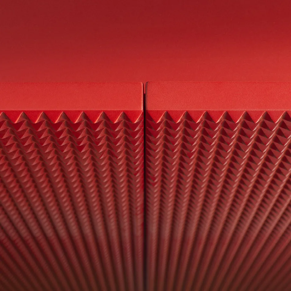 Vardagsrumsskänk med 2 dörrar i diamantfinish Tillverkad i Italien - Sagittario Viadurini