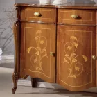 Vardagsrumsskänk i valnöt eller vitt trä Tillverkad i Italien - Ottaviano Viadurini