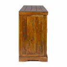 Klassisk design skänk i massivt akaciaträ rustik yta - Malaya Viadurini