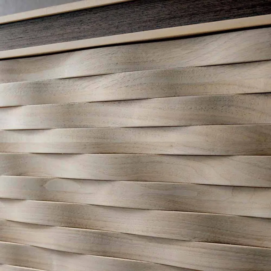 Tro modern design i massivt trä, L192 x D 50 cm, Teresa Viadurini