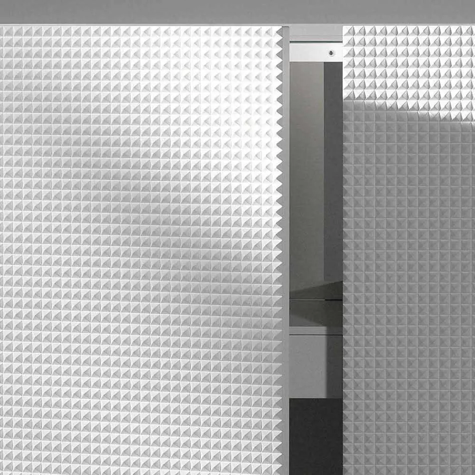 utformning skänk med 2 dörrar vit, svart eller guld mönster Flora Viadurini