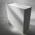 utformning skänk med 2 dörrar vit, svart eller guld mönster Flora Viadurini