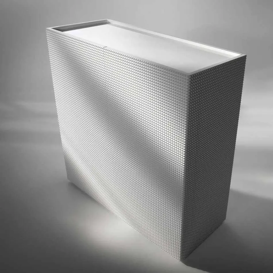 utformning skänk med 2 dörrar vit, svart eller guld mönster Flora Viadurini