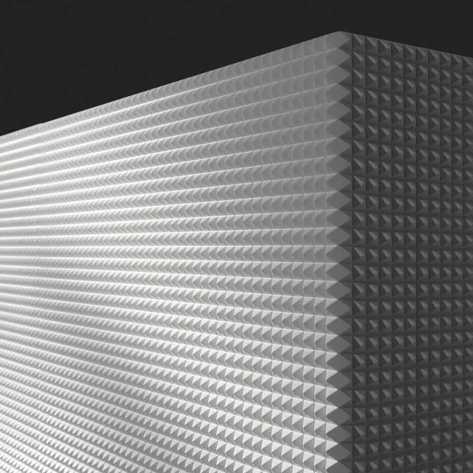 utformning skänk med 2 dörrar vit, svart eller guld mönster Flora Viadurini