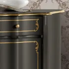 Lyxig skänk med 3 dörrar och 3 trälådor tillverkad i Italien - Leonor Viadurini