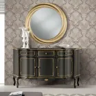 Lyxig skänk med 3 dörrar och 3 trälådor tillverkad i Italien - Leonor Viadurini