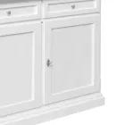 Träskänk med 2 lådor och 2 dörrar Tillverkad i Italien - Uller Viadurini