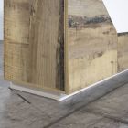 Träskänk med gångjärnsdörrar och lådor Tillverkad i Italien - Bernice Viadurini