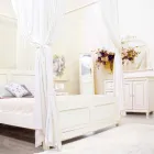 Skänk i rustik stil Vitmålad massiv mangoträ - Renga Viadurini