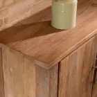 Living Sideboard med 2 dörrar och 3 centrala lådor i återvunnet trä - skjut Viadurini