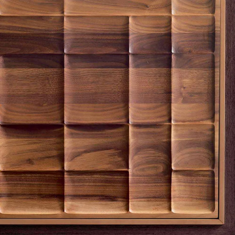 Modern design Skåp med 3 dörrar i massivt trä Anna Viadurini