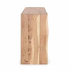 Modern skänk i akaciaträ med 2 dörrar och 3 lådor Homemotion - Lauro Viadurini