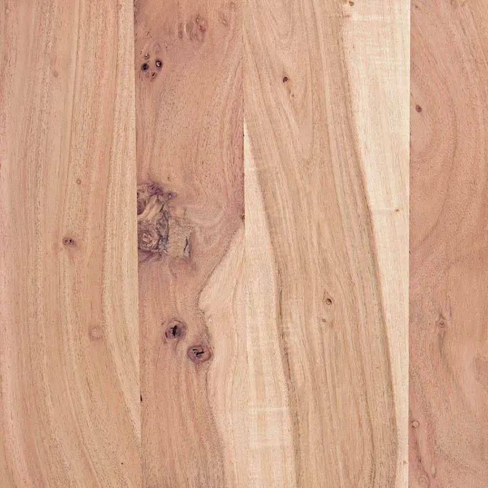 Modern skänk i akaciaträ med 2 dörrar och 3 lådor Homemotion - Lauro Viadurini