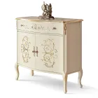 Vardagsrumsskänk i valnöt eller vitt trä och inlägg tillverkade i Italien - Katerine Viadurini