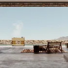 Utekök 141x70x93 cm tillverkat av massiv teak och aluminium - Stilosa Viadurini