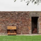 Utekök 96x70x93 cm tillverkat av massiv teak och aluminium - Refined Viadurini