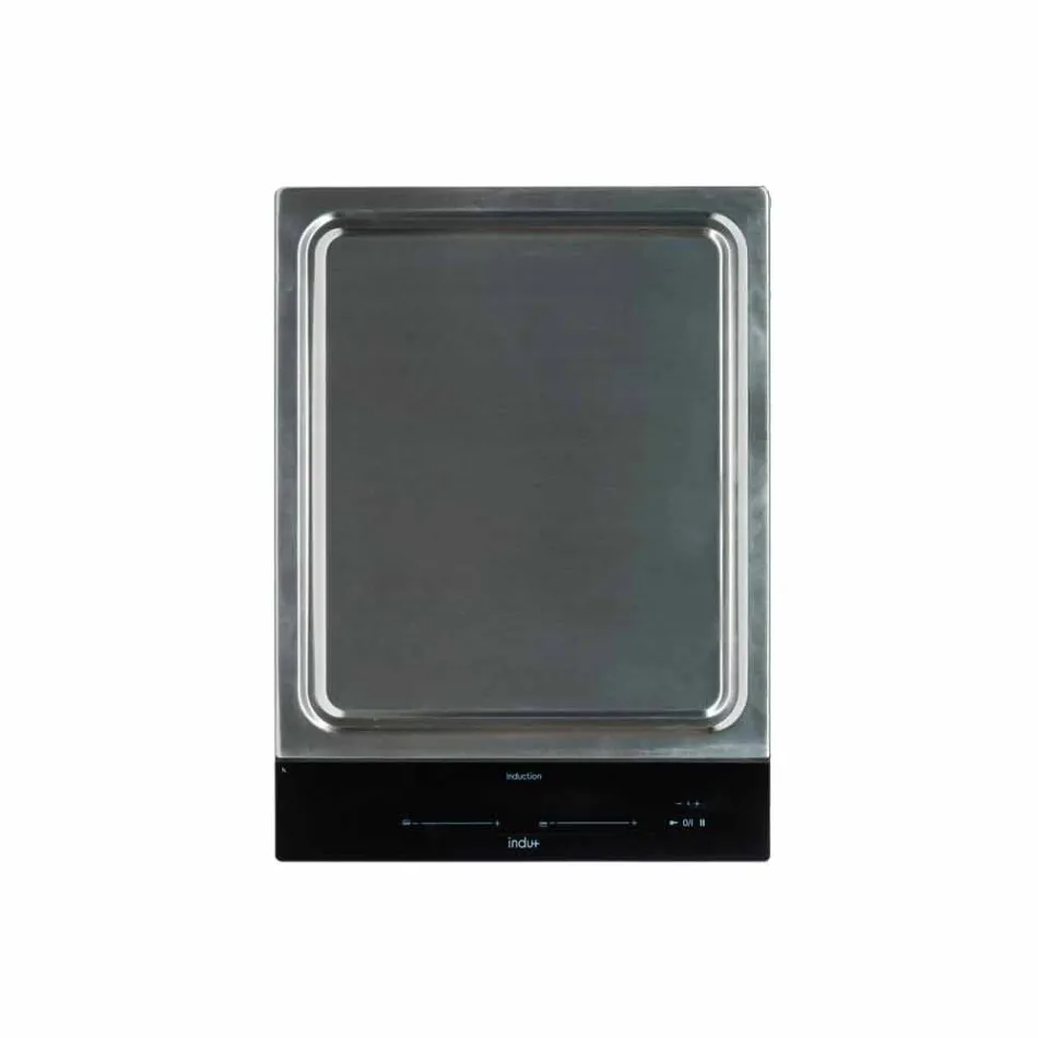 Modernt kök på hjul för utomhusträdgård i trä och stål - Calliope Viadurini