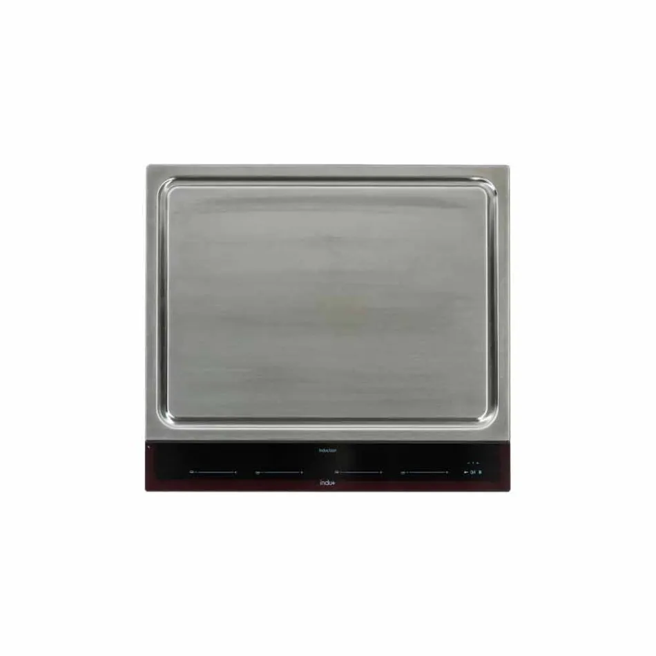 Modernt kök på hjul för utomhusträdgård i trä och stål - Calliope Viadurini