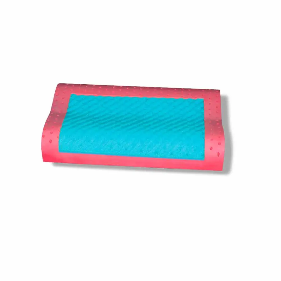 Dubbelvågskudde i Memory Ginseng och Memory AirSense Made in Italy - Thames Viadurini